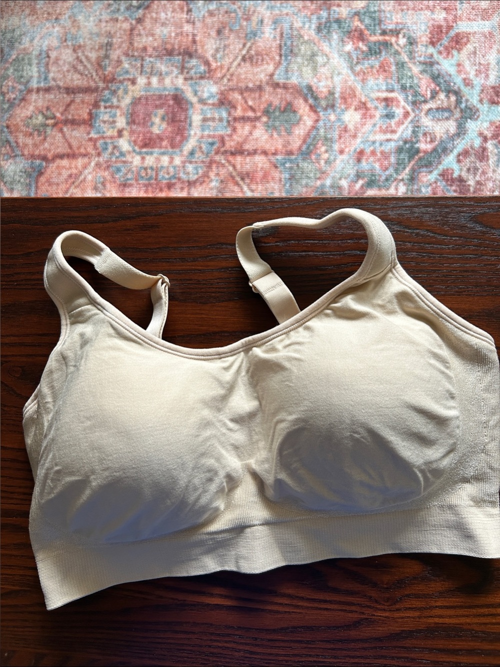 Wireless Cream Everyday Comfort Bra - Supportive Seamless Design